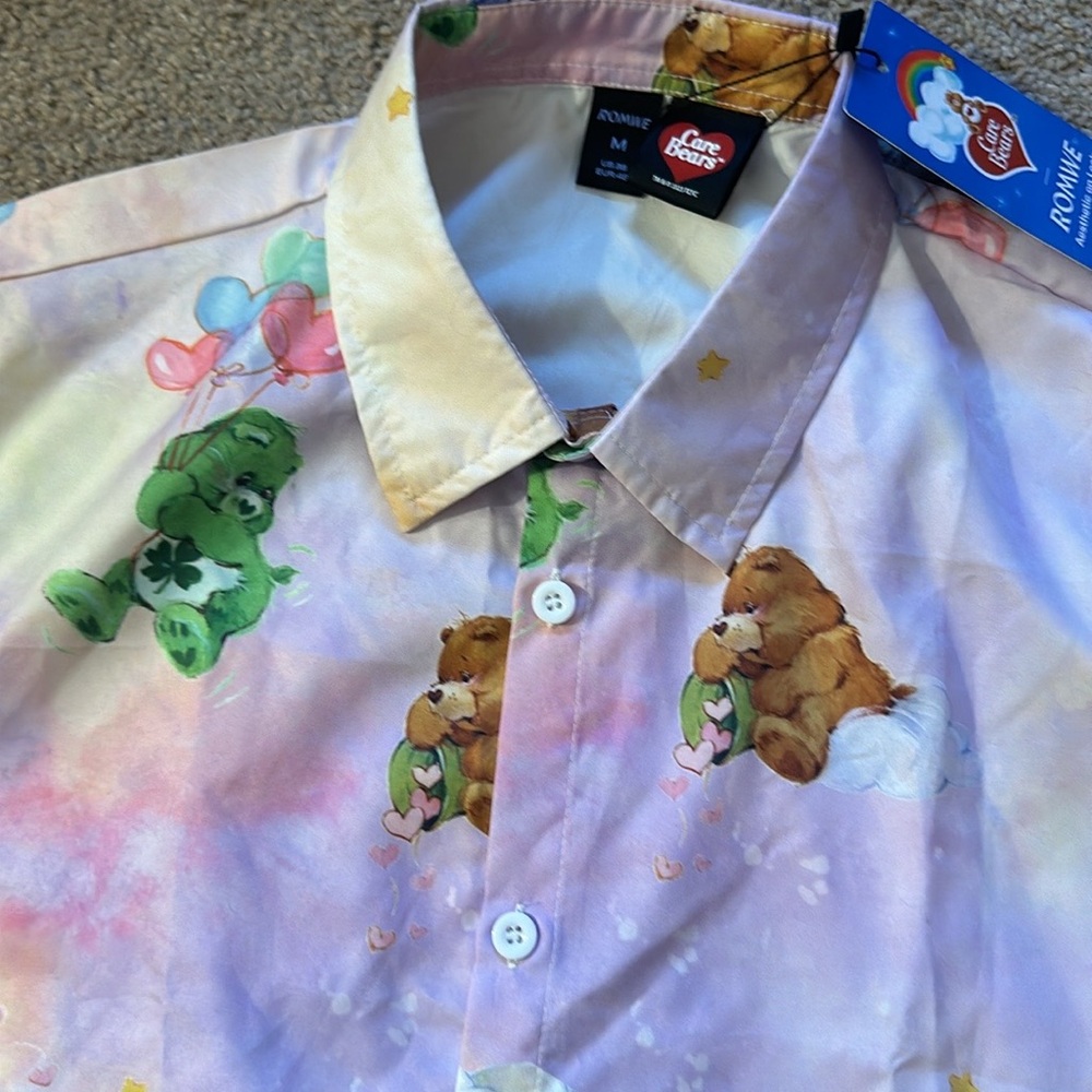 Care Bear button up shirt size M - Picture 15 of 17